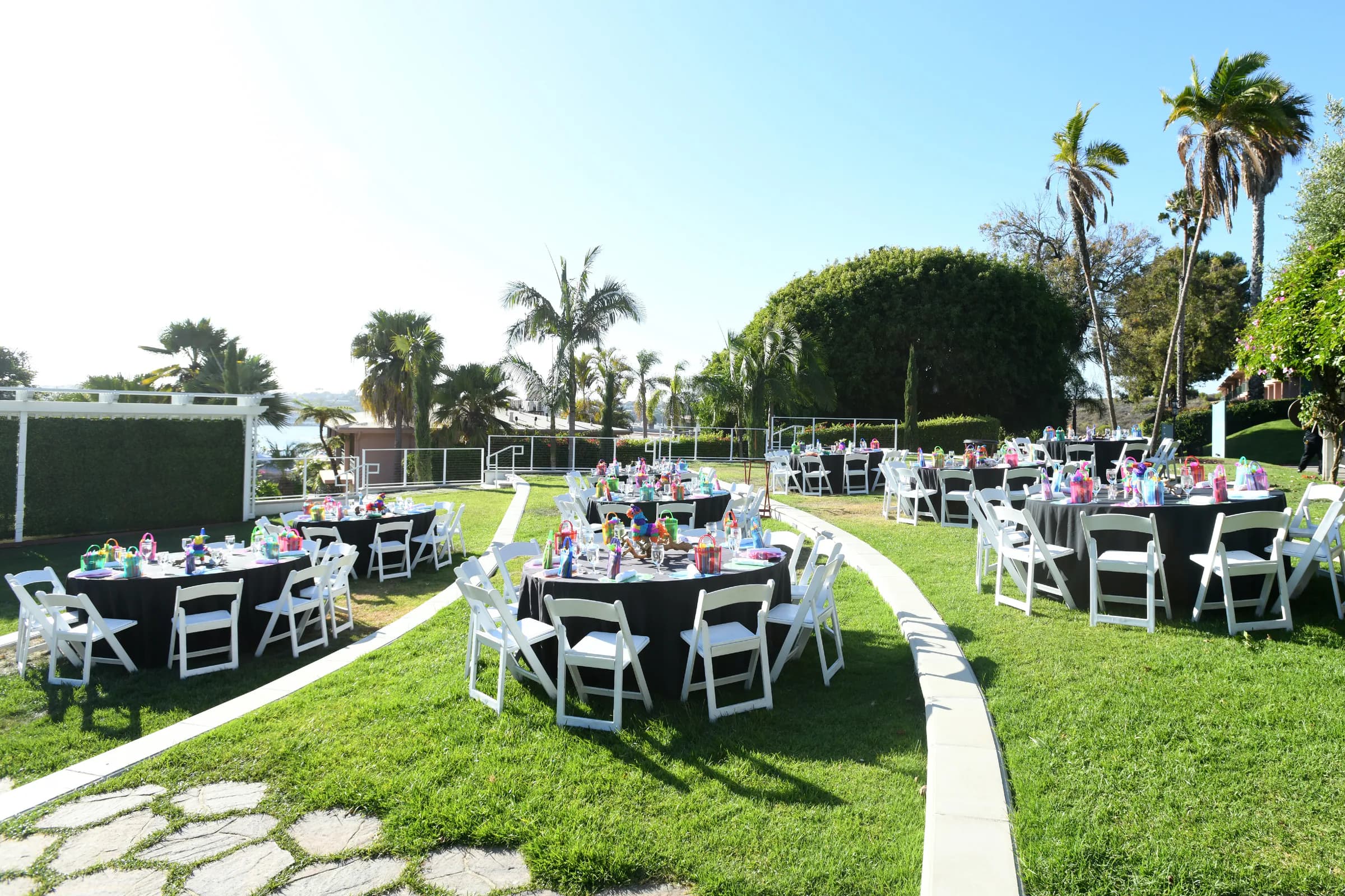 Guests connecting at Fiesta by the Bay