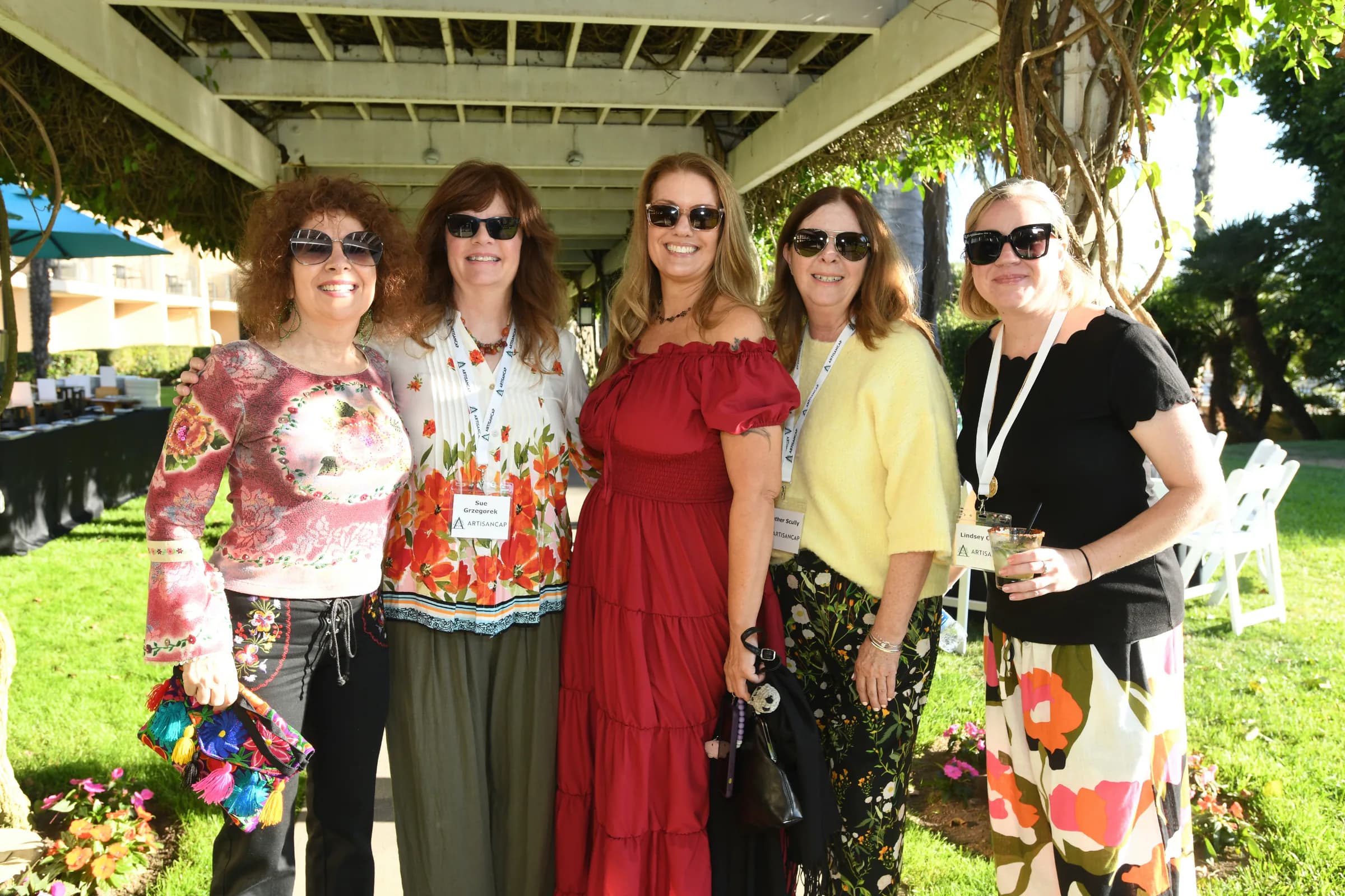 Guests connecting at Fiesta by the Bay